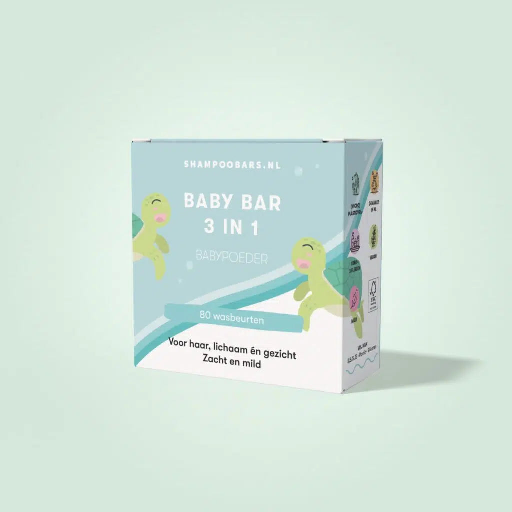 Giftbox ShampooBars baby shower – 2-in-1 baby bar + reisblik