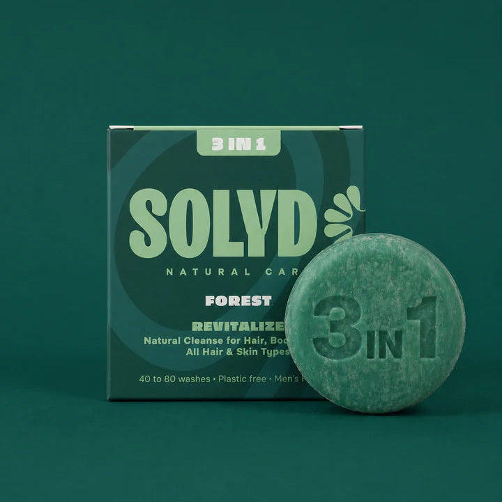 Solyd – 3-in-1 Bar Forest – haar, gezicht & lichaam – 60 gram