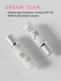 Bundel Dream Team – Dr. Schrammek Global Age + Refirm Décolleté Cream – anti-aging & versteviging – 2 x 50 ml