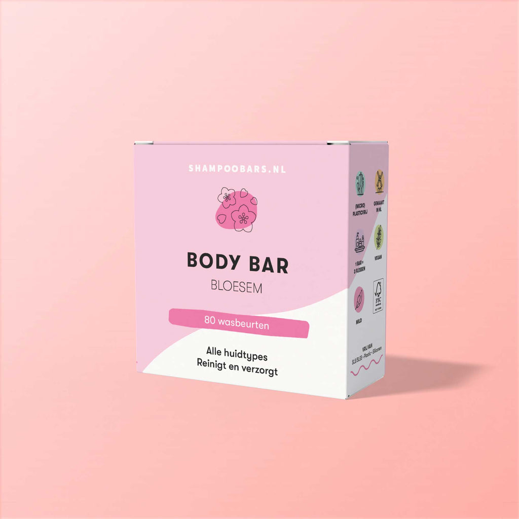 ShampooBars cadeaupakket - Giftbox Pink Shower – verzorgingsset met 4 bars