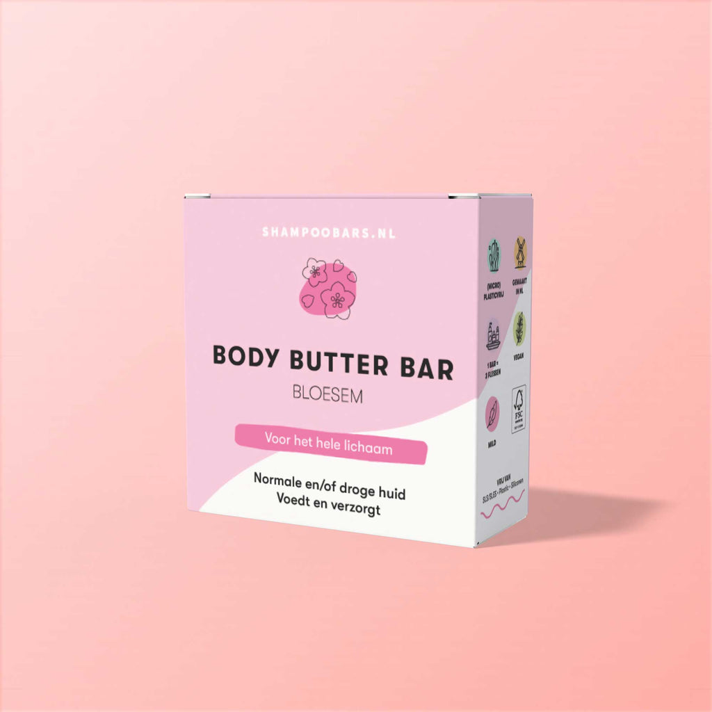 ShampooBars cadeaupakket - Giftbox Pink Shower – verzorgingsset met 4 bars