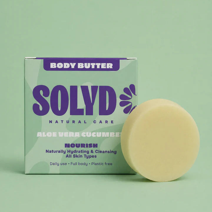Solyd – Body Butter Bar Aloe Vera Cucumber – alle huidtypes – 60 gram