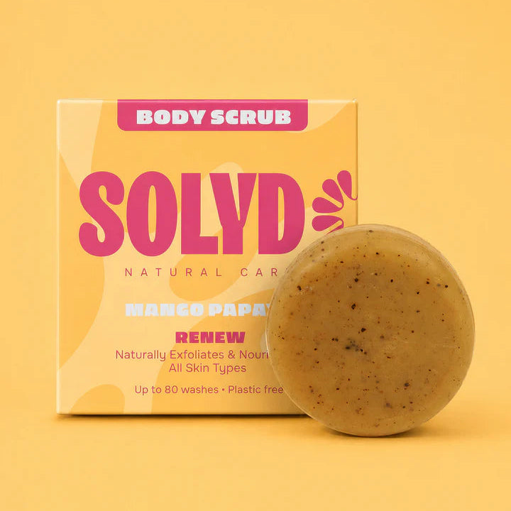 Solyd – Body Scrub Bar Mango Papaya – alle huidtypes – 60 gram
