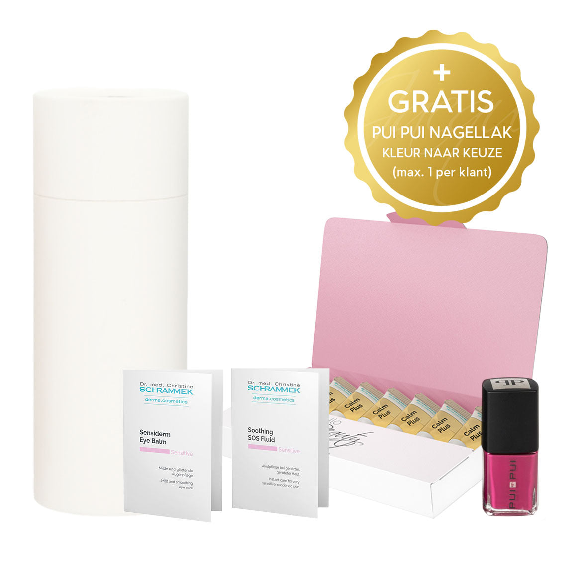 Dr. Schrammek SOS Calm Set – beruhigende Pflegeset bei empfindlicher und geröteter Haut + gratis Mascara