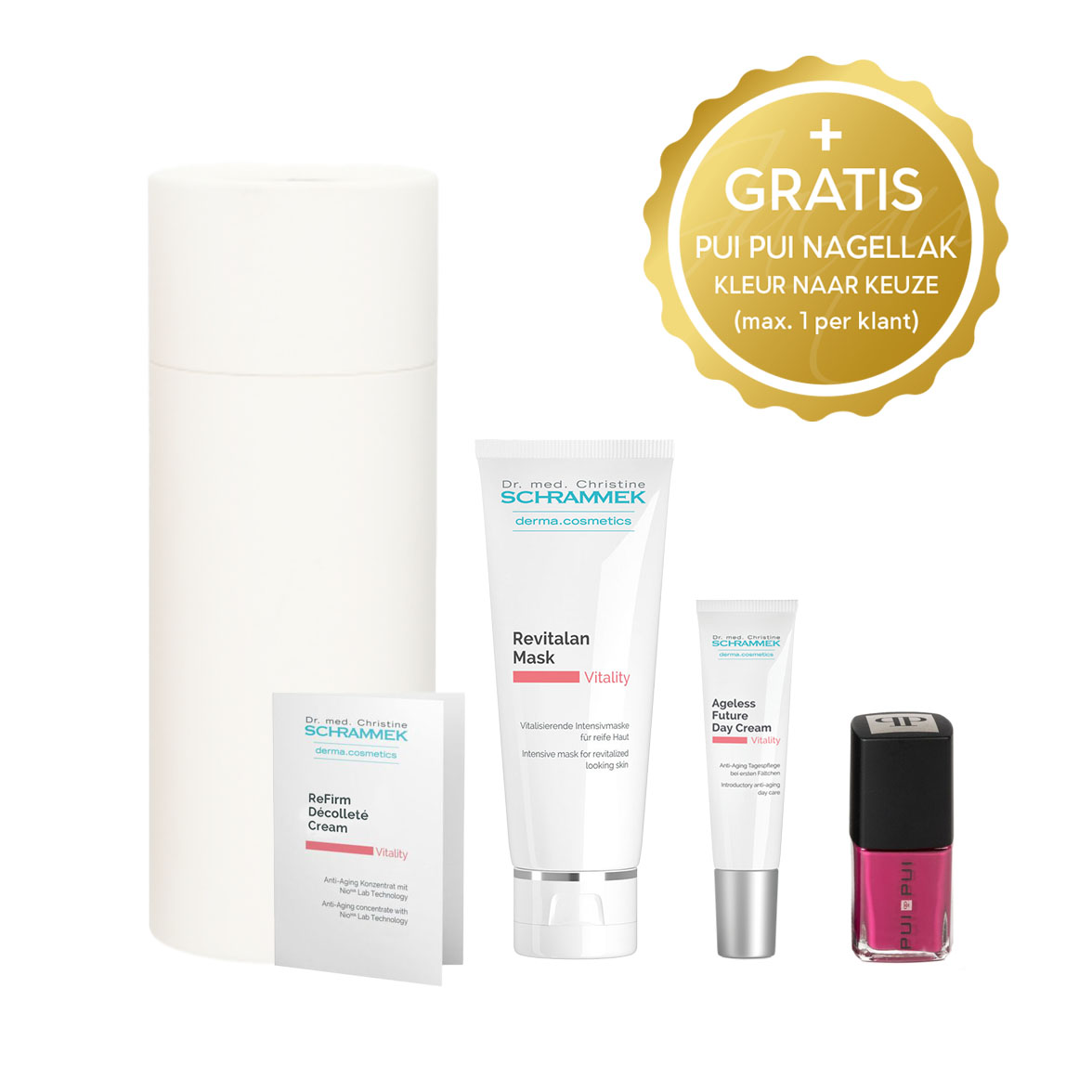 Dr. Schrammek Vital Day Set – Anti-Aging-Hautpflegeset Tagespflege + Gratis-Mascara