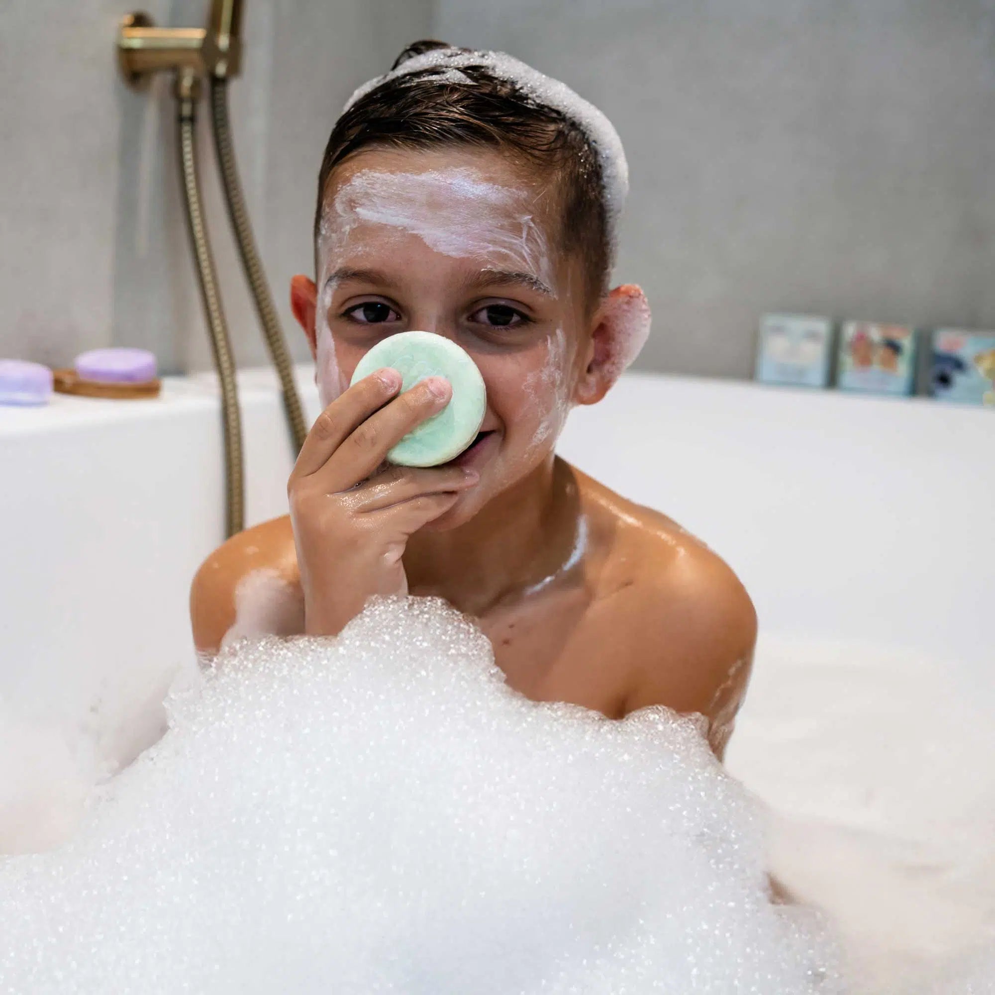 Giftbox ShampooBars Fien & Teun – 3-in-1 bar + reisblik