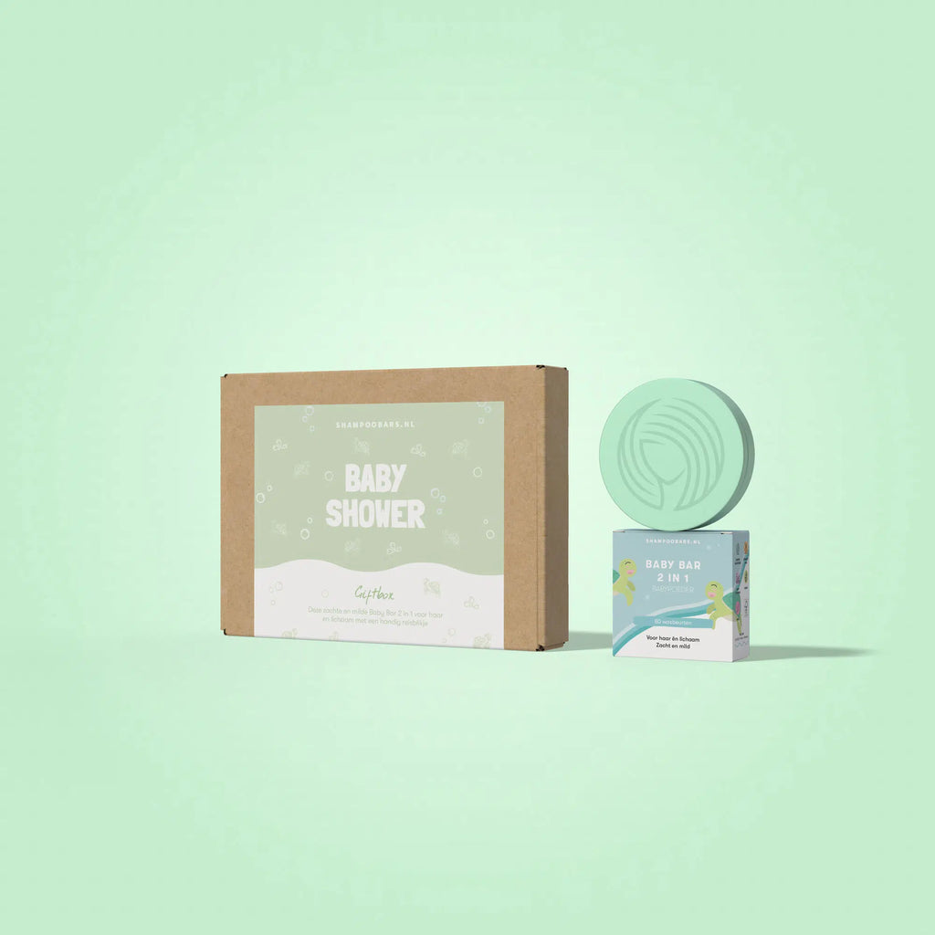 Giftbox ShampooBars baby shower – 2-in-1 baby bar + reisblik