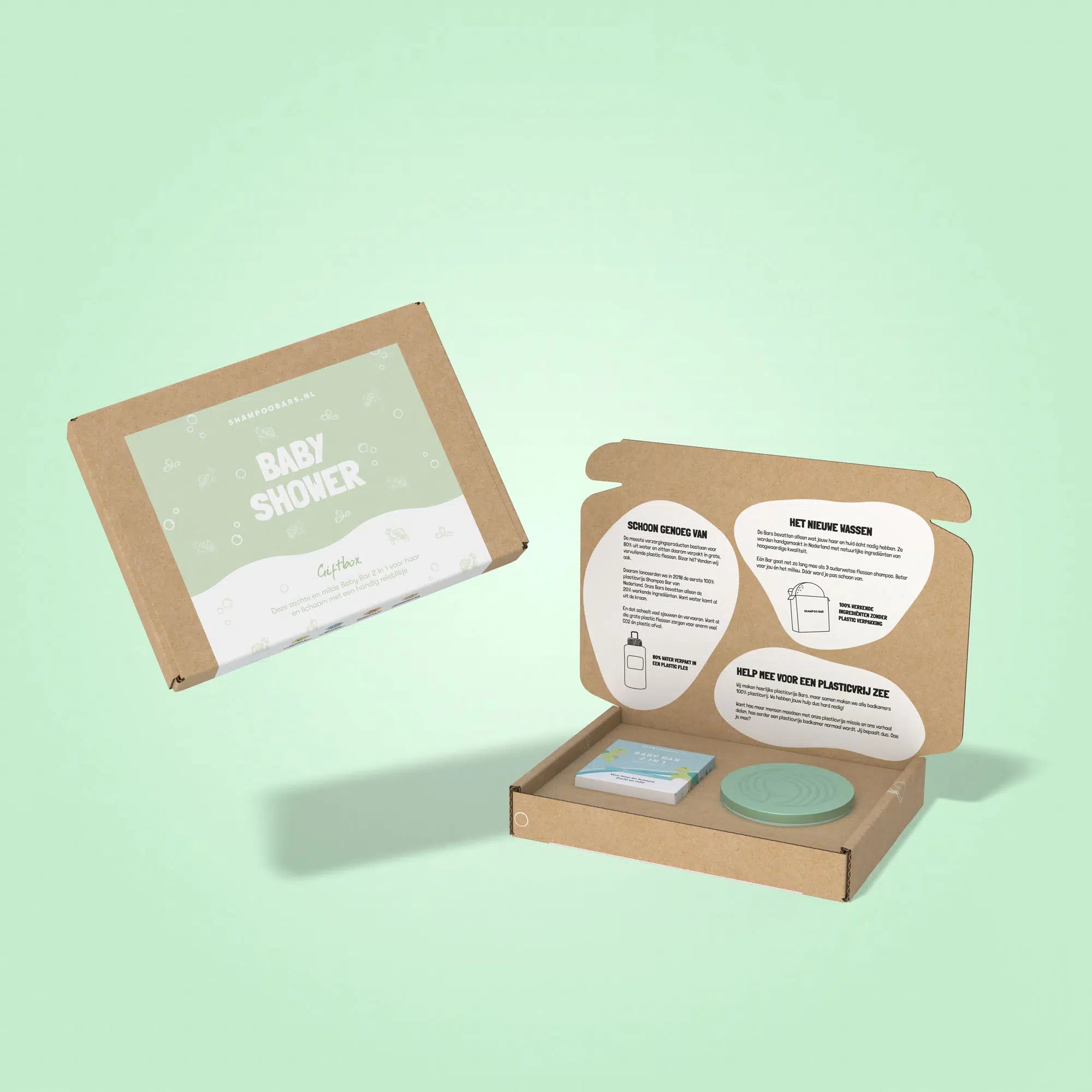 Giftbox ShampooBars baby shower – 2-in-1 baby bar + reisblik