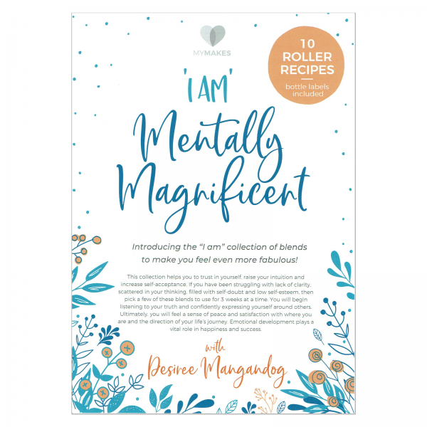 MyMakes – I AM Mentally Magnificent DIY brochure & etiketset voor 10 ml rollerflesjes