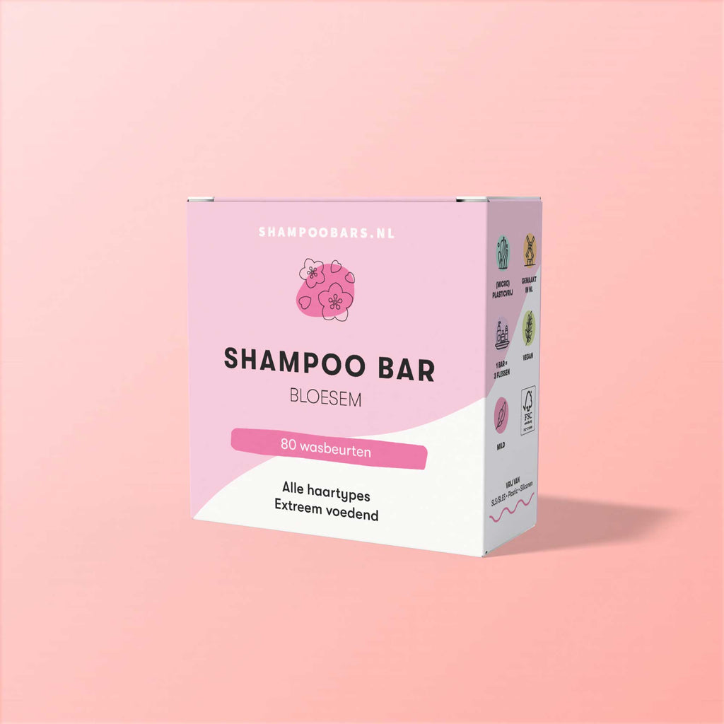 ShampooBars cadeaupakket - Giftbox Pink Shower – verzorgingsset met 4 bars