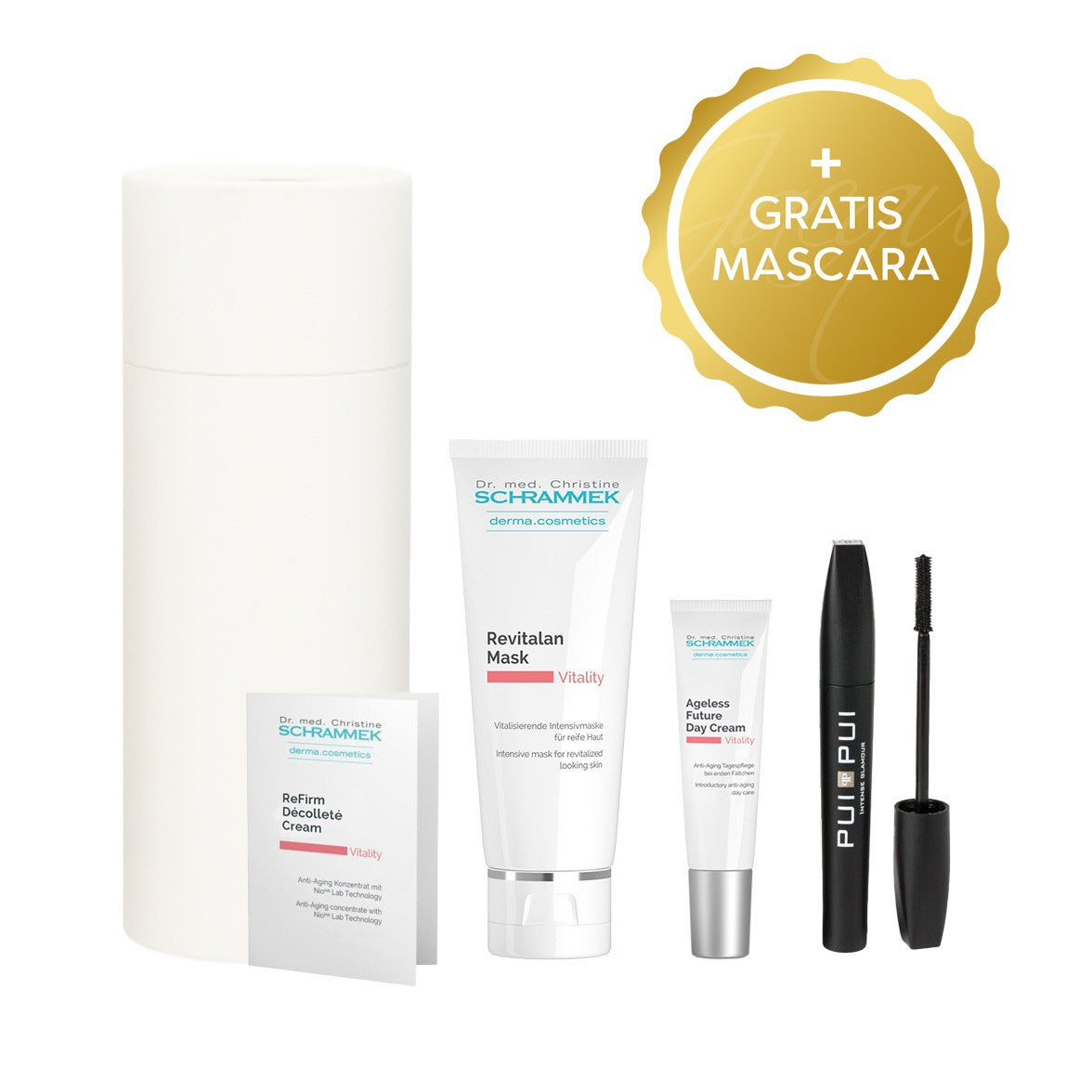 Dr. Schrammek Vital Day Set – anti-aging skincare set dagverzorging + gratis mascara