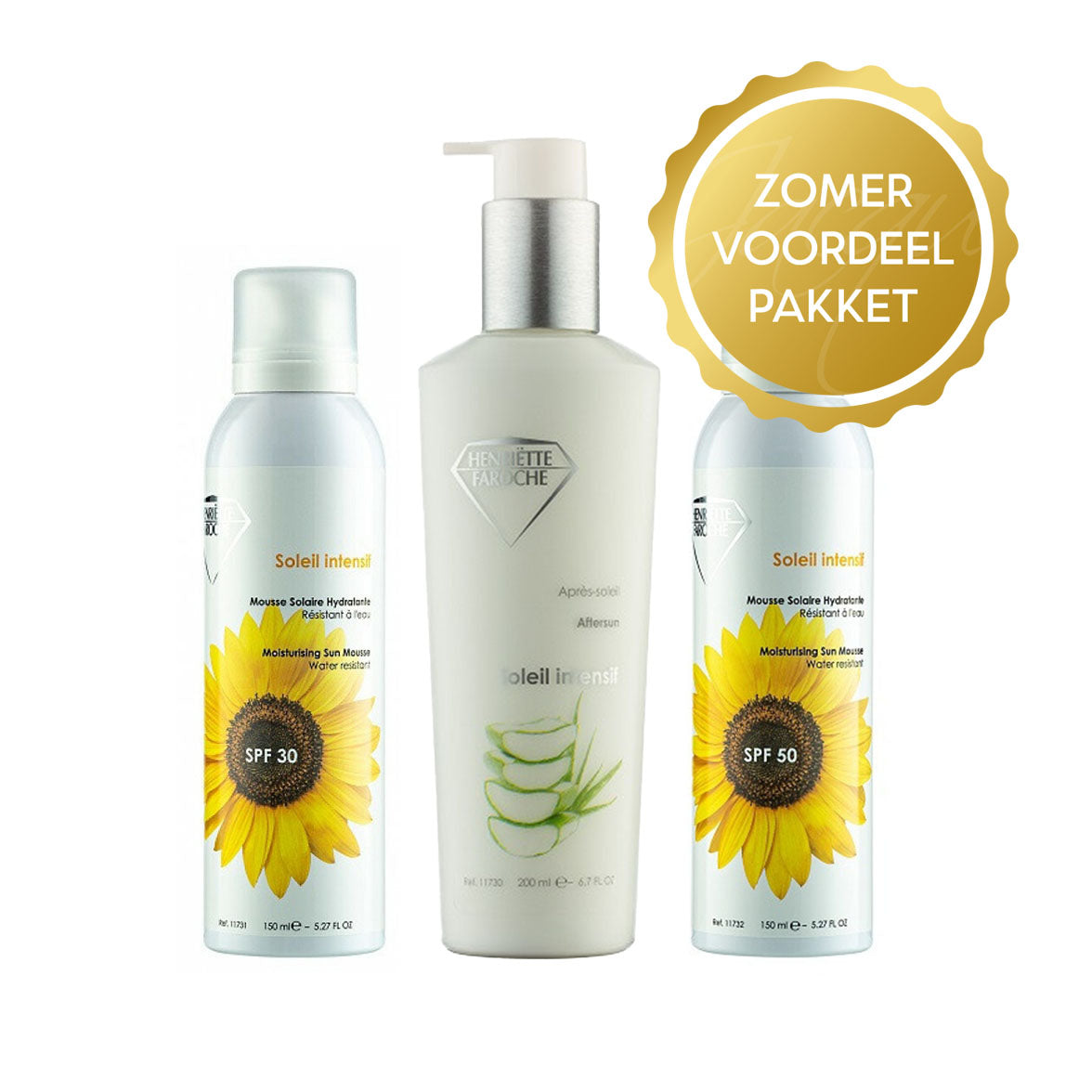 Henriëtte Faroche – Familie Zonpakket – SPF30 + SPF50 + After Sun – Complete zonbescherming voor het hele gezin