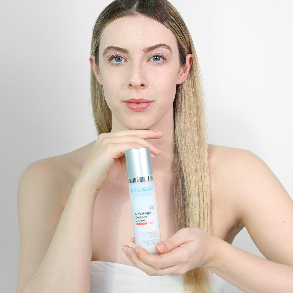 Dr. Schrammek Global age defense+ cream SPF 30 – anti-aging dagcrème met blauwlichtbescherming – 50 ml