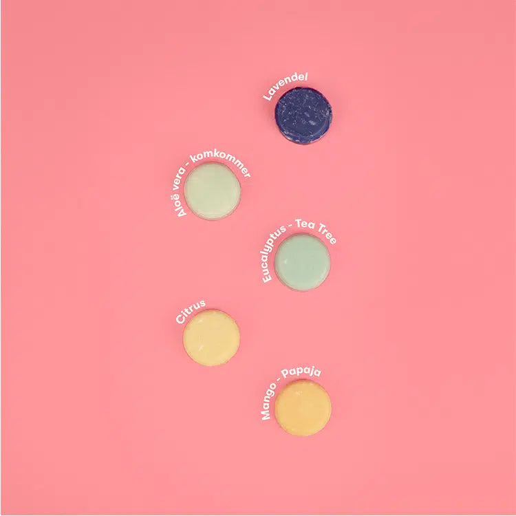 ShampooBars Proefpakket – 5 mini shampoo bars voor elk haartype