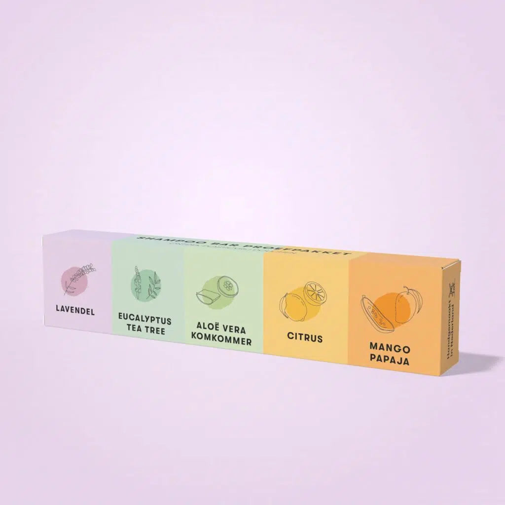 ShampooBars Proefpakket – 5 mini shampoo bars voor elk haartype