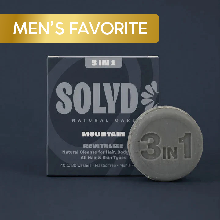Solyd – 3-in-1 Bar Mountain – haar, gezicht & lichaam – 60 gram
