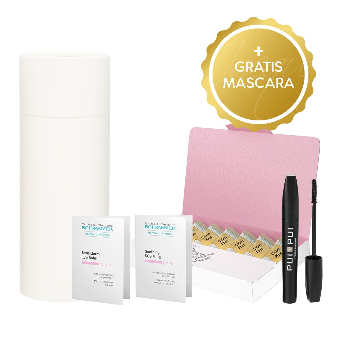 Dr. Schrammek SOS Calm Set – kalmerende set gevoelige en rode huid + gratis mascara