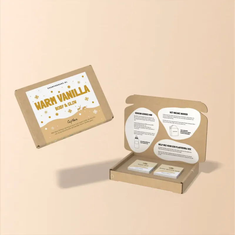 Giftbox  ShampooBars - Warm Vanilla Body & Glow - 2 bars