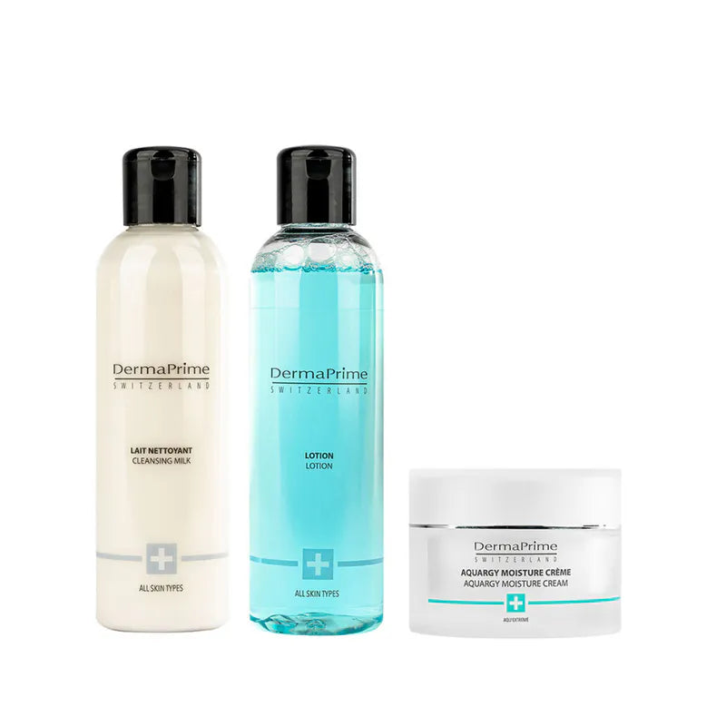 DermaPrime Hydratatie Set – Normale tot gemengde, vochtarme huid – 3 items