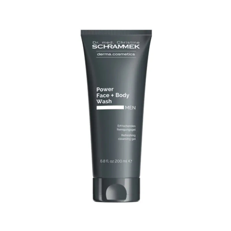 Dr. Schrammek Power face + body wash - verfrissende reiniging - 200 ml