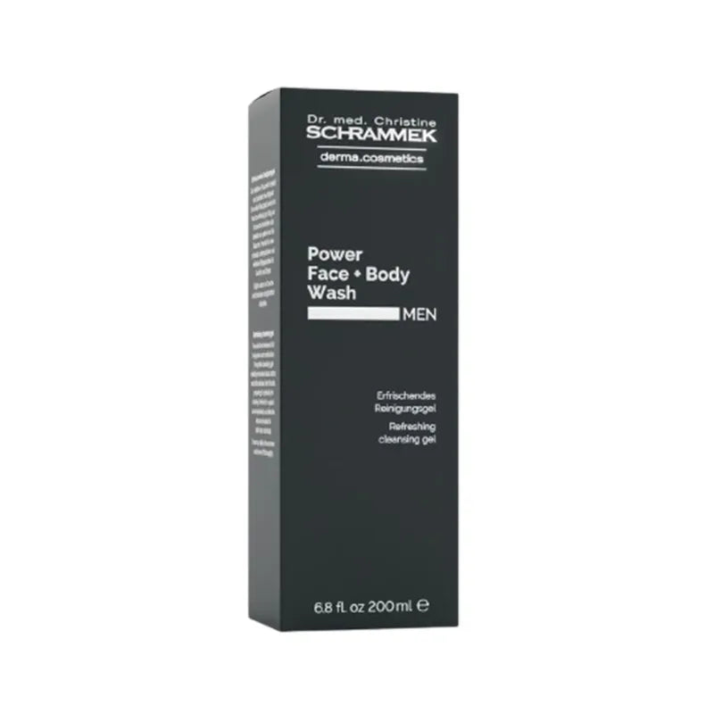 Dr. Schrammek Power face + body wash - verfrissende reiniging - 200 ml