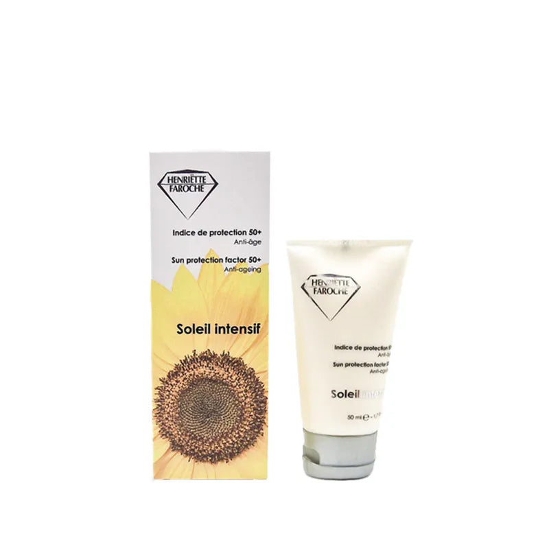 🌞 1+1 GRATIS | SPF50 Gezicht - Henriëtte Faroche Soleil Intensif – 50 ml