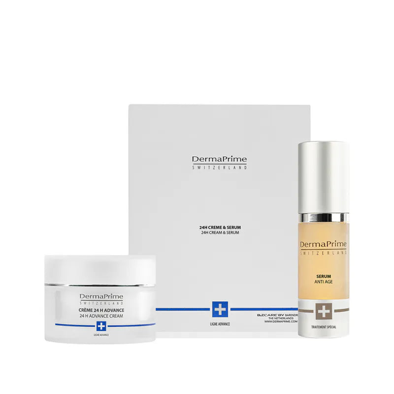 DermaPrime Advance Box – crème & serum tegen rimpels – set + gratis proteïne masker